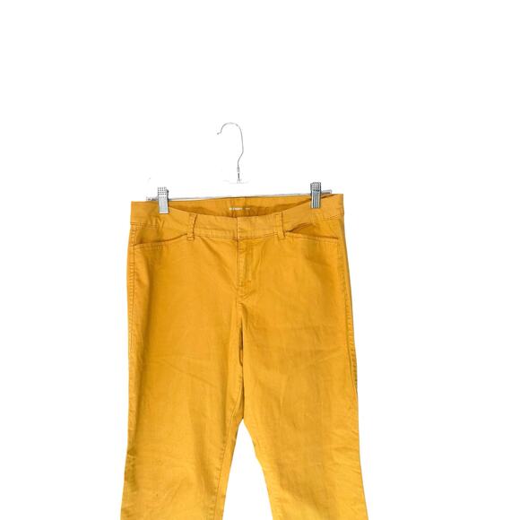 Old Navy Yellow Office Business Career Work Corporate Pixie Ankle Pants Size 8 - Picture 4 of 11